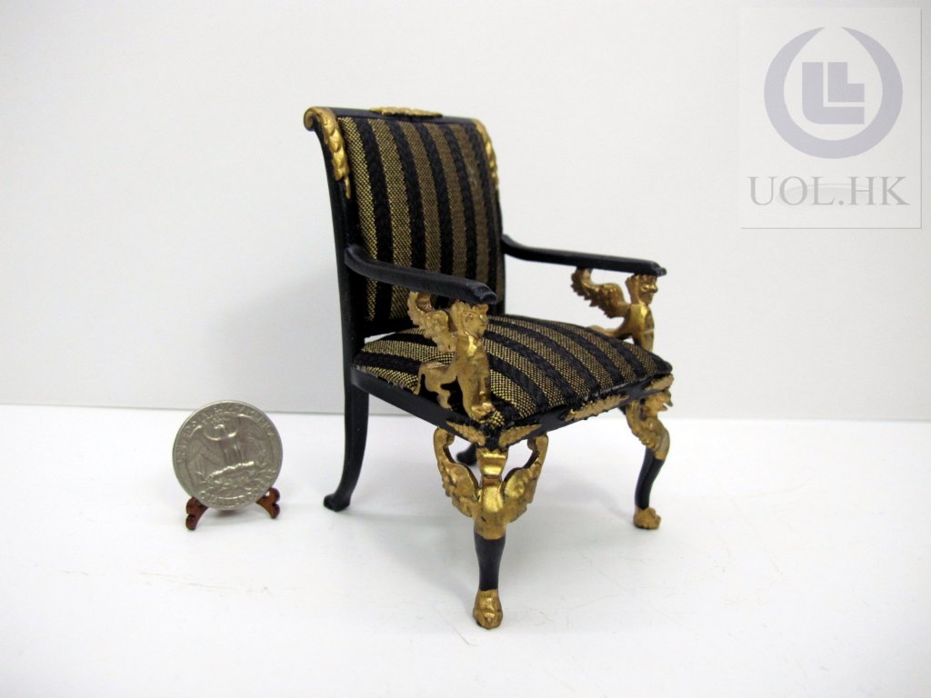 1:12 Scale Miniature Empire Chair For Doll House