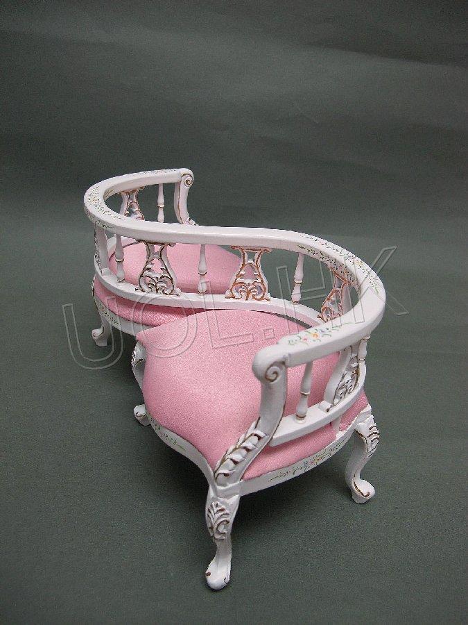1:6 Scale Lover Chair for fashion royalty ,barbie, Momok dolls