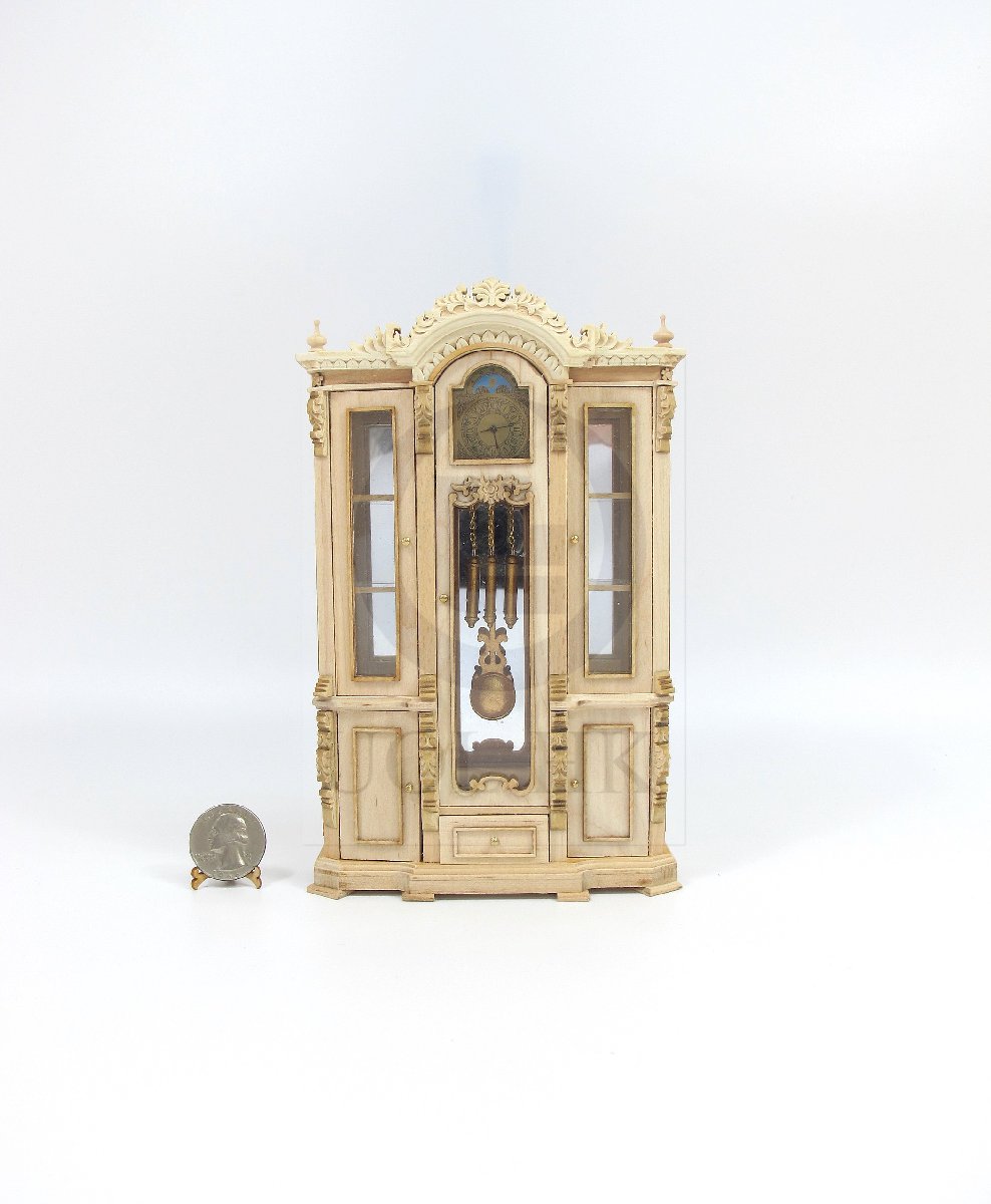 Miniature Dollhouse Unfinished Secretary 1:12 Scale New 