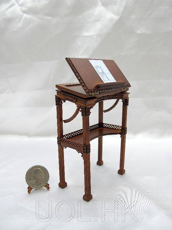 1:12 Scale Miniature Drawing Desk For Doll House Art Room