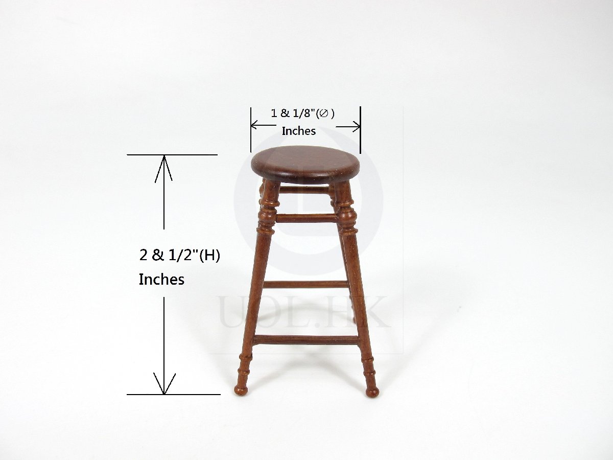 Miniature 1:12 Scale The Helen's Stool for Dollhouse [WN]