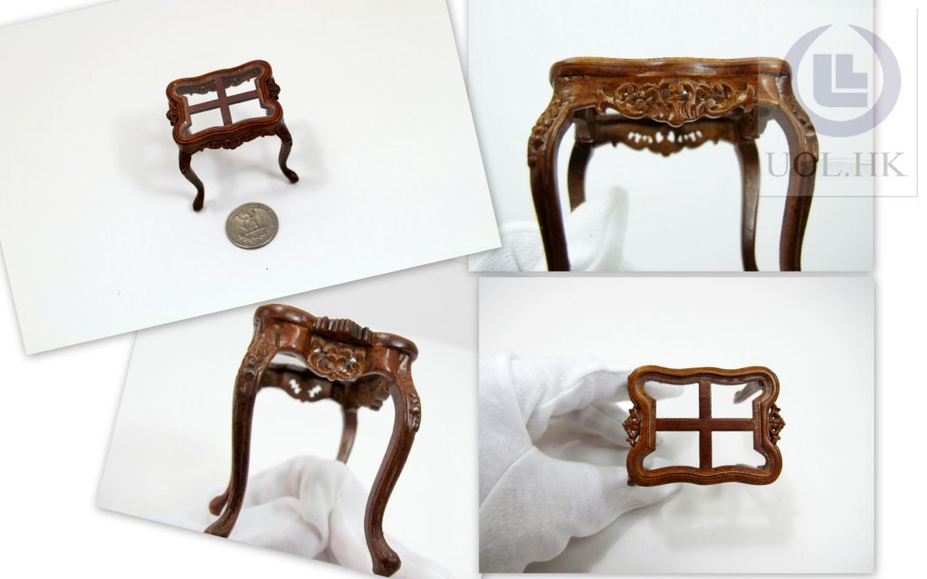 Miniature 1:12 Scale Cross End Table For Doll House[WN]
