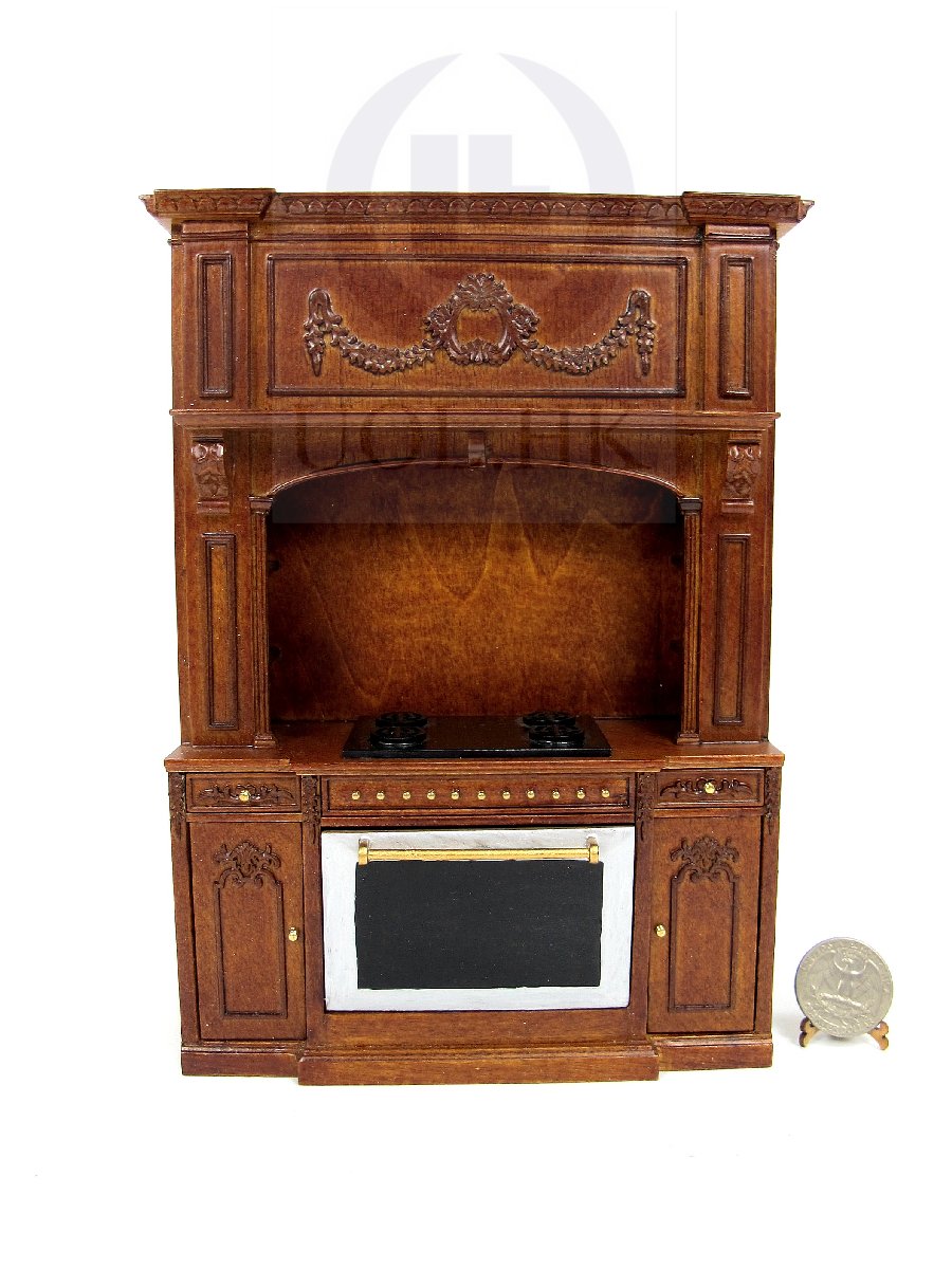 1:12 Scale French Provincial Glamorous Stove Cabinet [WN]