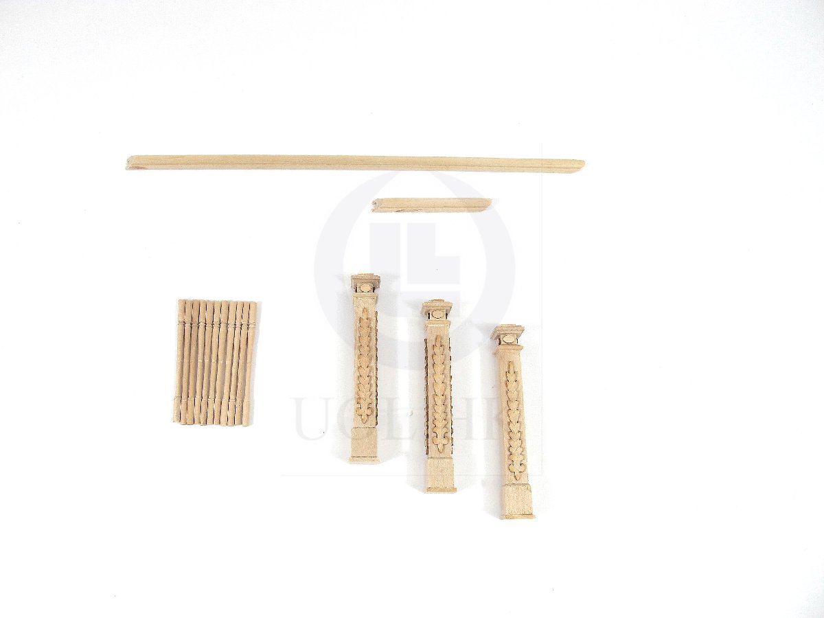 1:12 Scale Doll House Staircase Wooden Working Hardware [UF]