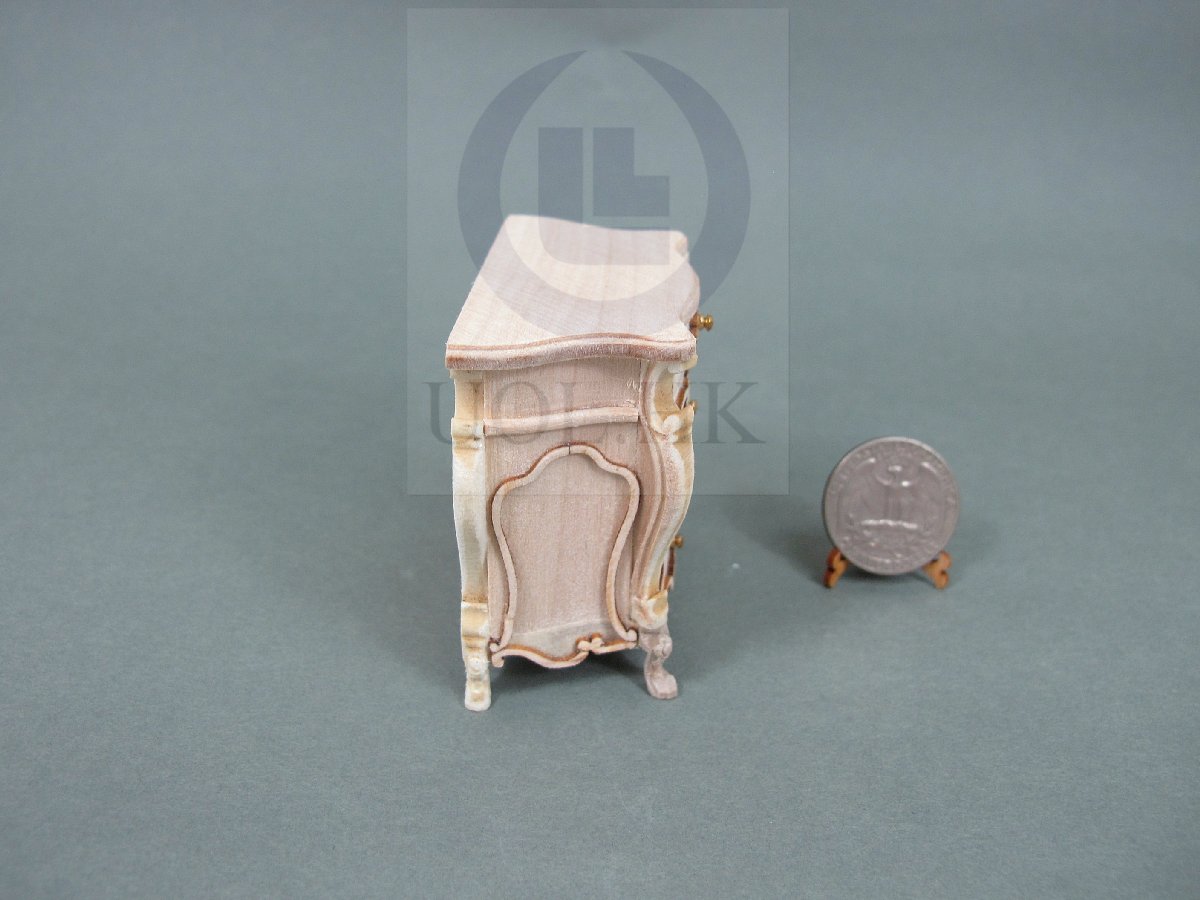 1:12 Scale Miniature The "Escala" Bedside Table For Dollhouse-UF
