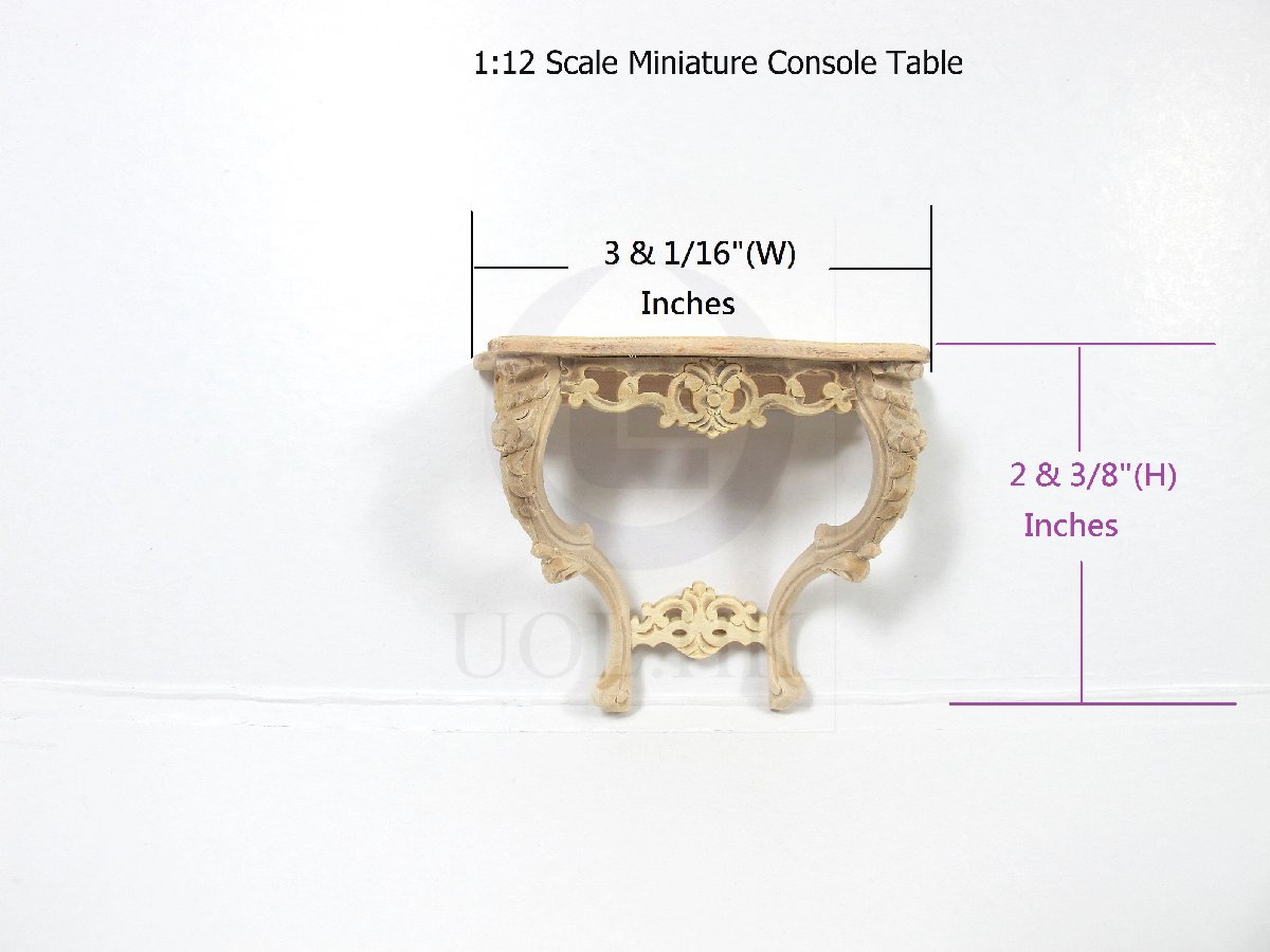 1:12 Scale Miniature French Console Table For Doll House [UF]